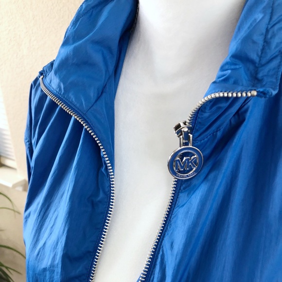 MICHAEL KORS Blue Multifunctional Windbreaker - Picture 2 of 8
